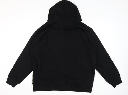 Mens UK Size 2XL H&M Black Pullover Hoodie