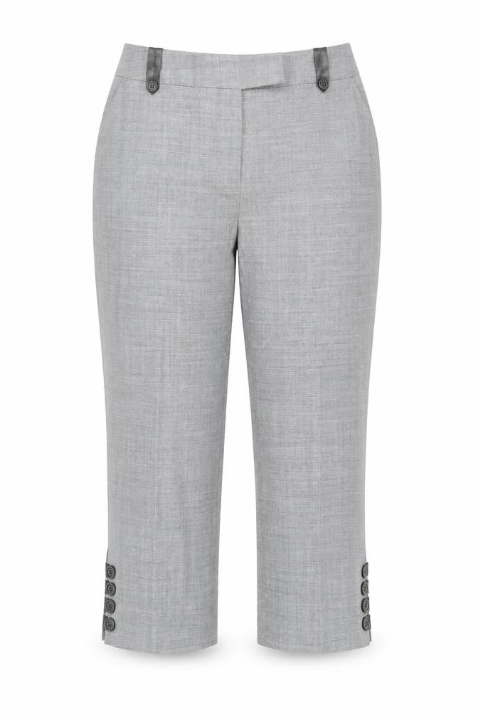 Womens UK Size M Marks and Spencer Regular Fit Business Casual Grey Trousers