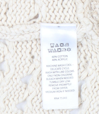 Max Studio Teens Beige Knit Vest - Size 12