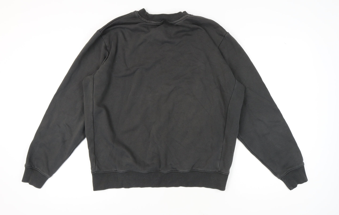 Mens UK Size L NEXT Black Pullover Sweatshirt