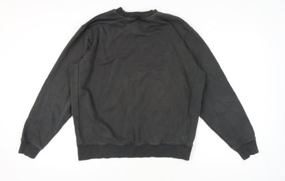 Mens UK Size L NEXT Black Pullover Sweatshirt