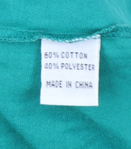 Ferracini Men’s Green XL Polo with Button Closure