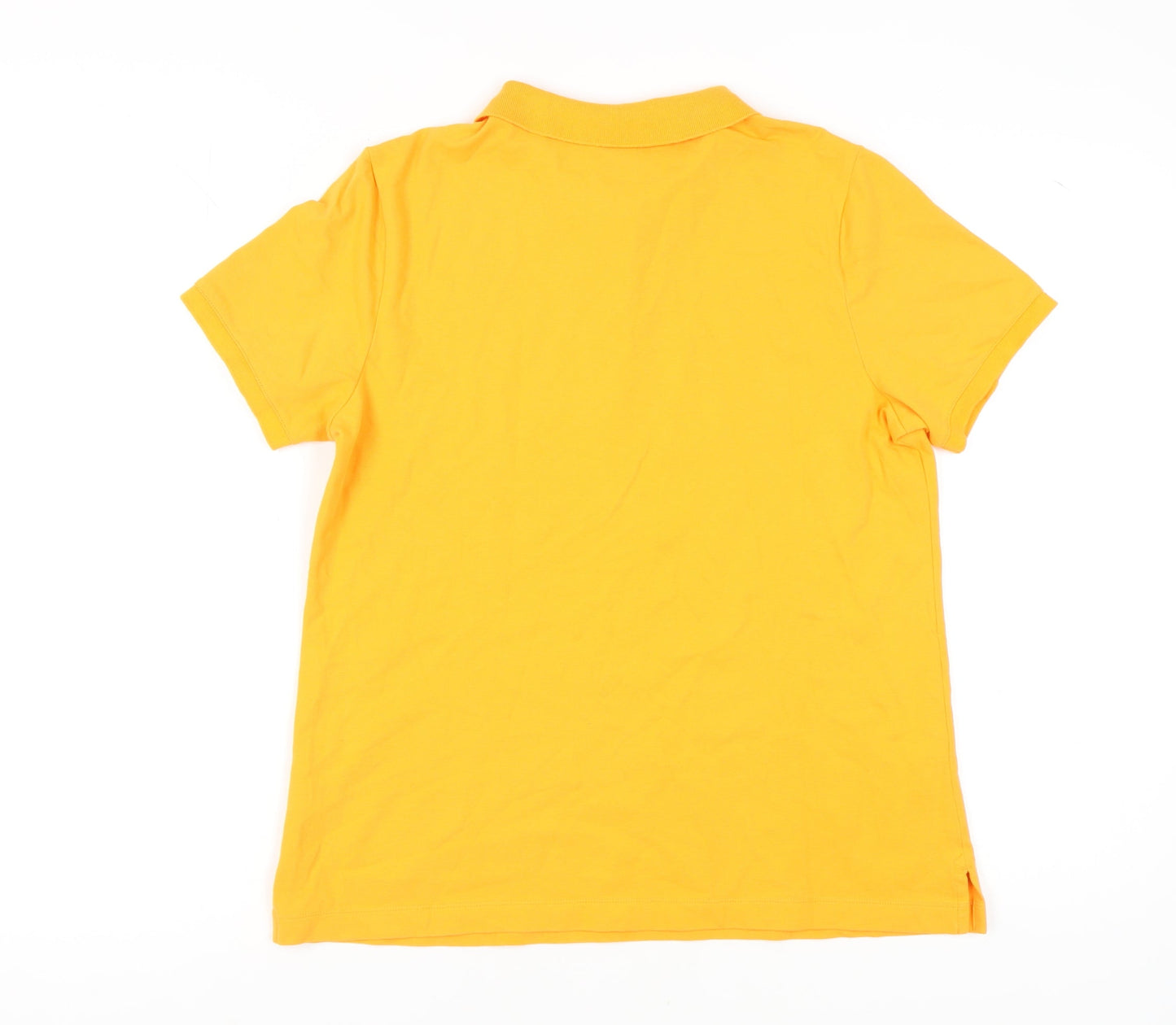 Lands' End Women's Yellow Polo Shirt M Classic Fit