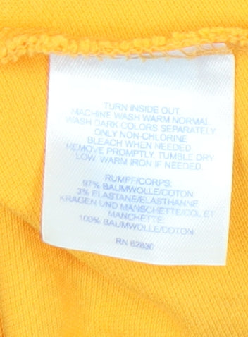 Lands' End Women's Yellow Polo Shirt M Classic Fit