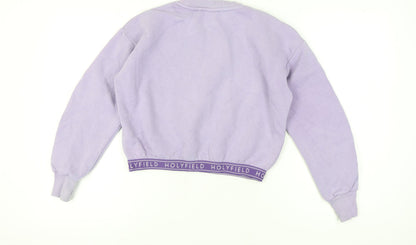 Holyfield Girls Purple Sweatshirt M 12-13 Years Pullover