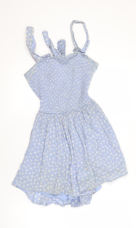 Hollister Women's Blue XS Floral Playsuit