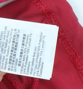 Decathlon Women's Red XL Polo Activewear Top