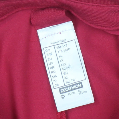 Decathlon Women's Red XL Polo Activewear Top