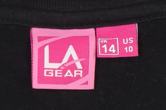 LA Gear Women's Black Track Jacket Size 14