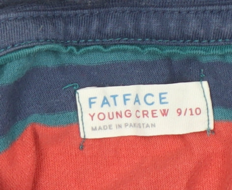 FatFace Boys Multicoloured Striped T-Shirt 9-10 Years