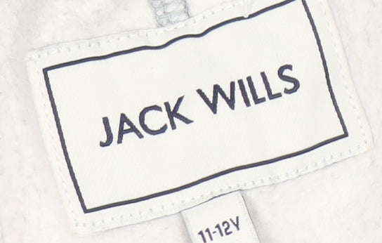 Jack Wills Boys' Grey Sweat Shorts, 11-12 Years, Elastic Waist