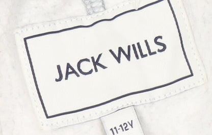 Jack Wills Boys' Grey Sweat Shorts, 11-12 Years, Elastic Waist
