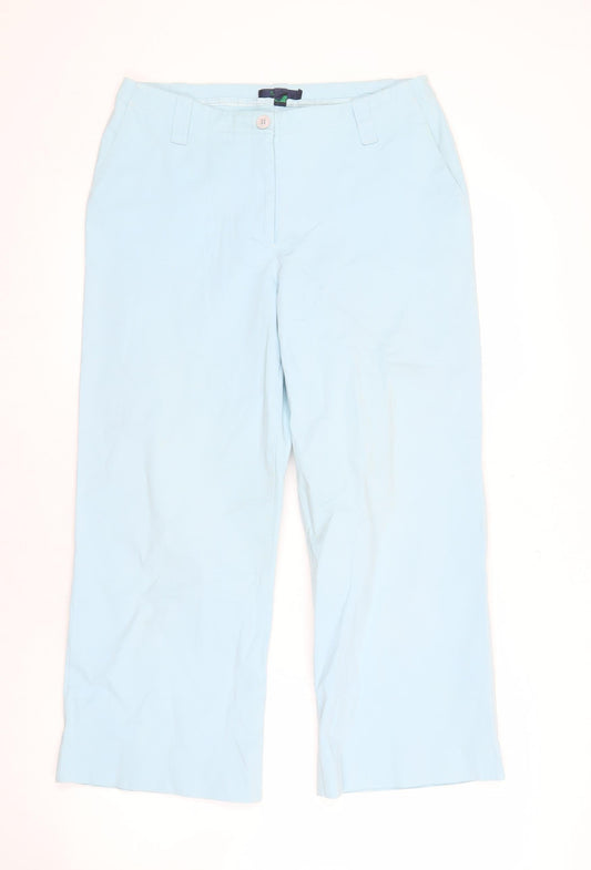 Boden Women's Blue Trousers Size 5 Flat Front