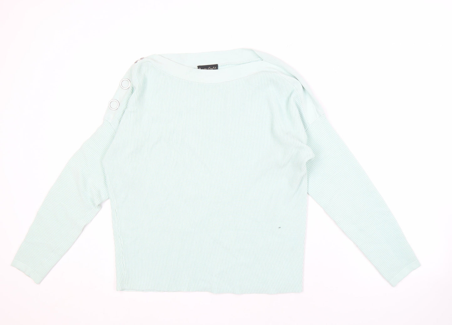 Phase Eight Unisex Green Lightweight Button Jumper