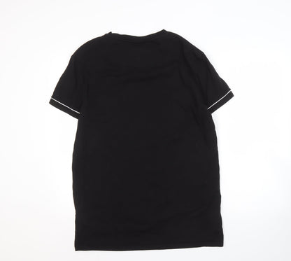 SikSilk Black Men's XL Logo T-Shirt