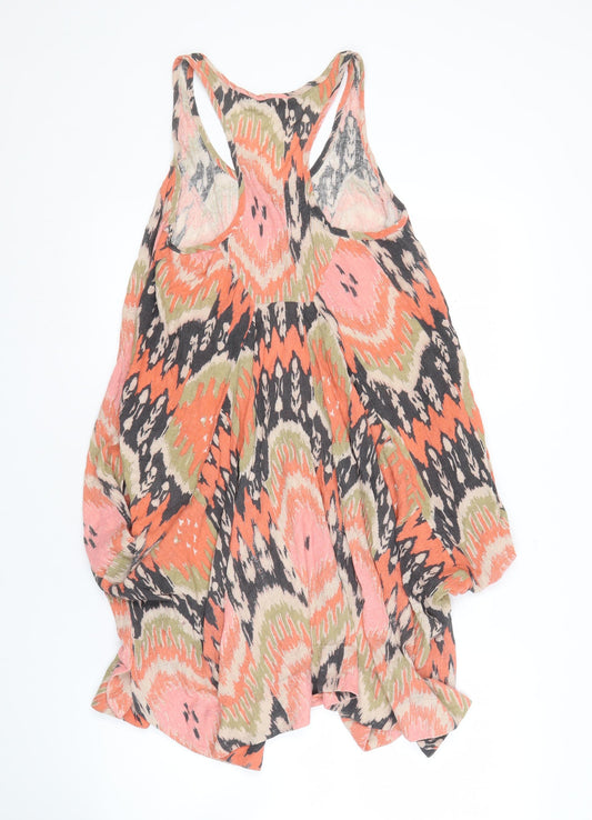 AllSaints Women's Multicoloured Geometric Silk Dress