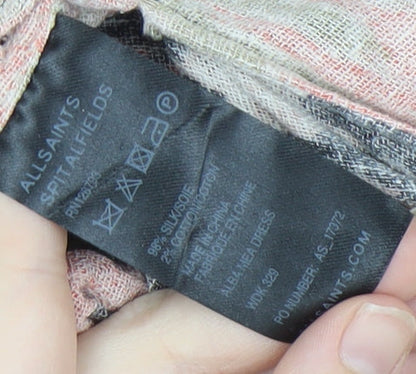 AllSaints Women's Multicoloured Geometric Silk Dress