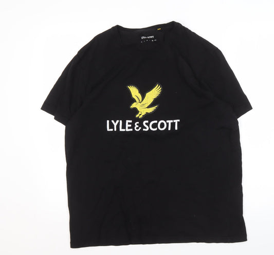 Lyle & Scott Men's Black Logo T-Shirt XL