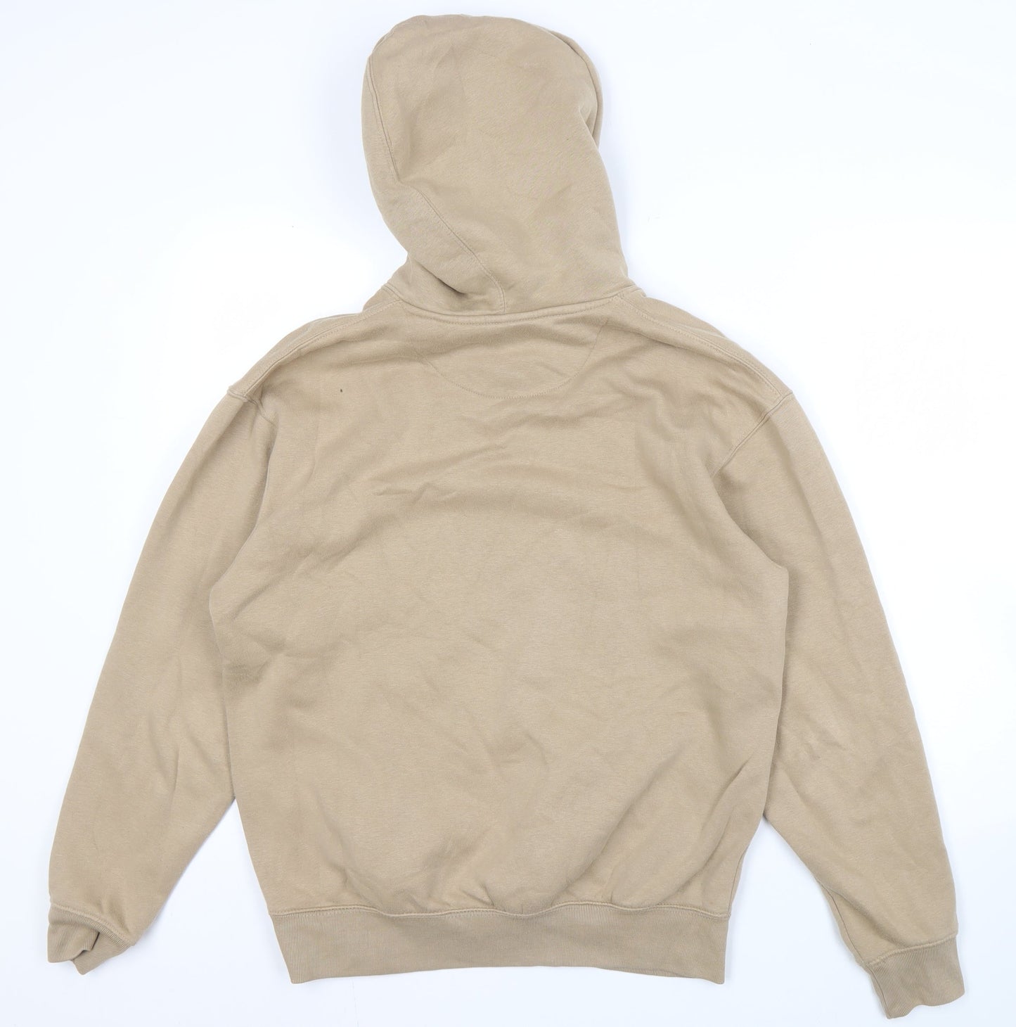 Mens UK Size M JACK & JONES Beige Pullover Hoodie