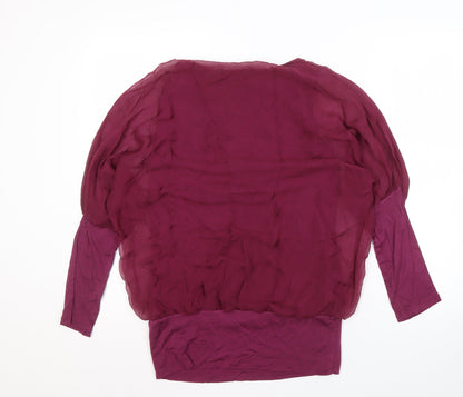 Womens UK Size M Phase Eight Purple Basic Blouse