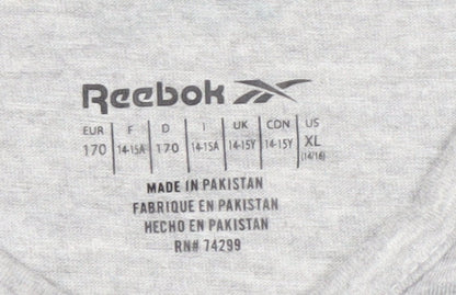 Reebok Girls Grey Tank Top Size 14-15 Years