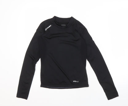 Sondico Boys Black Long Sleeve Athletic T-Shirt, 11-12 Years