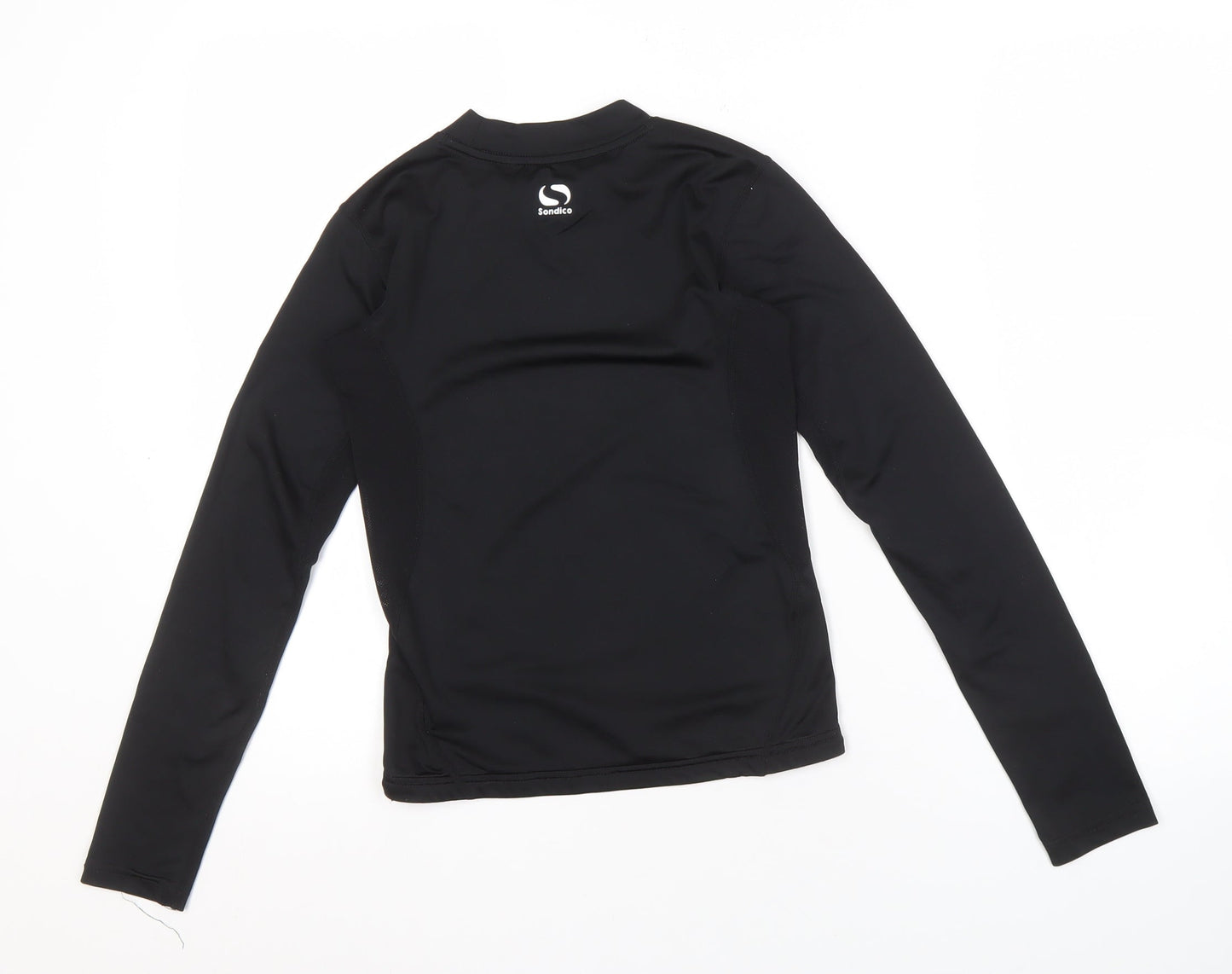 Sondico Boys Black Long Sleeve Athletic T-Shirt, 11-12 Years
