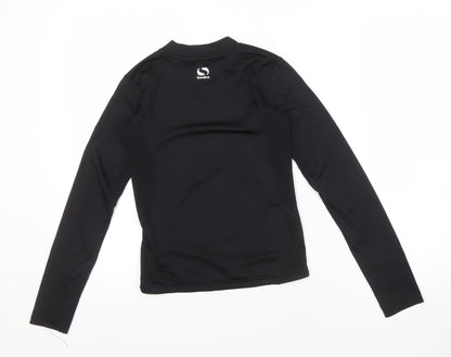 Sondico Boys Black Long Sleeve Athletic T-Shirt, 11-12 Years