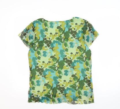 Womens UK Size 12 Anna Rose Green  Blouse