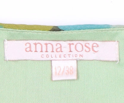 Womens UK Size 12 Anna Rose Green  Blouse