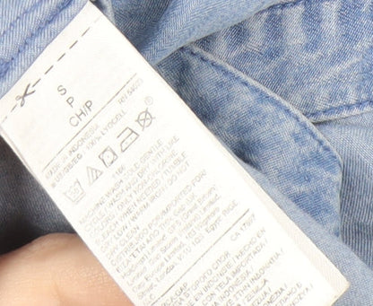 Gap Women's Blue Chambray Shirt Dress, S