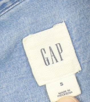 Gap Women's Blue Chambray Shirt Dress, S
