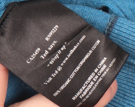 Ted Baker Men's Blue V-Neck Pullover Jumper M