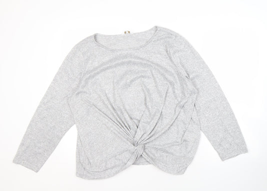 Cotton Traders Women's Grey Pullover Jumper Size 18
