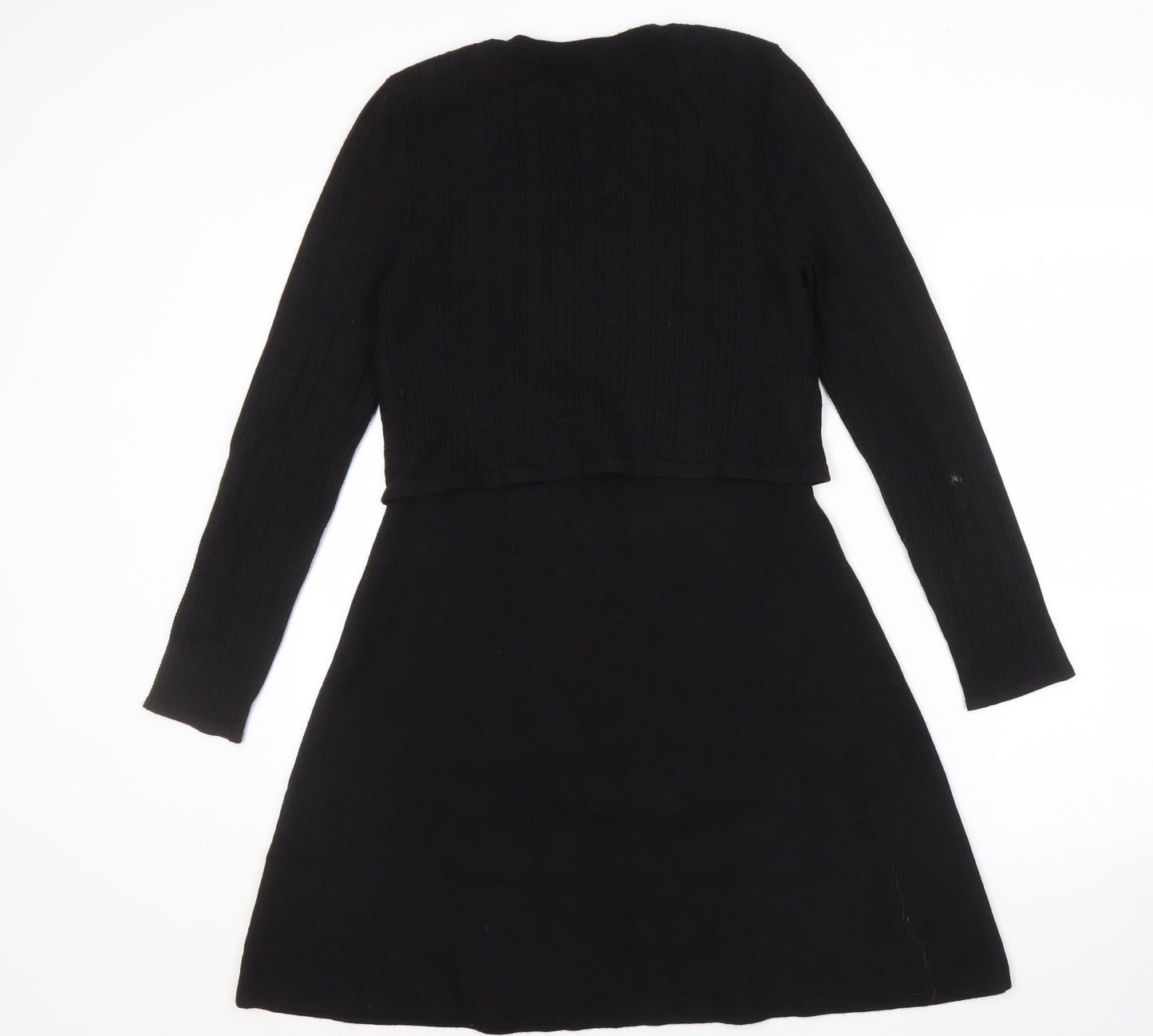 &GOLF Women's Black XS Knit Dress Long Sleeve