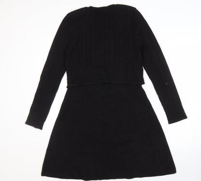 &GOLF Women's Black XS Knit Dress Long Sleeve