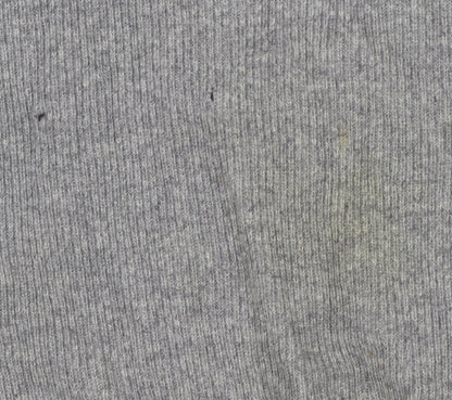 Maine New England Men's Grey Wool V-Neck Jumper M