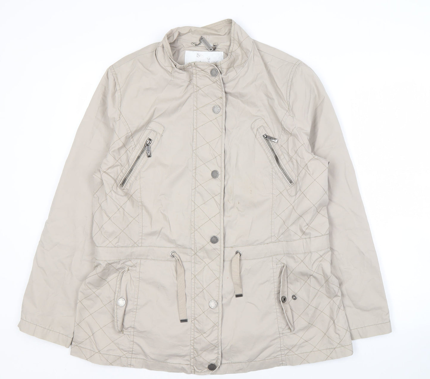 RJR John Rocha Women Beige Size 16 Basic Jacket