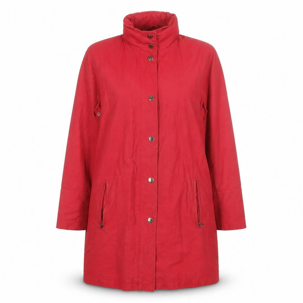 Womens UK Size L Four Seasons Red Rain Coat