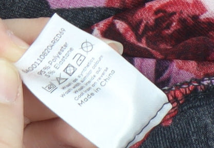 David Emanuel Women Floral Pencil Skirt Multicoloured Size 10