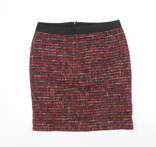 Boden Women’s Multicoloured Pencil Skirt, Size 12, Tweed