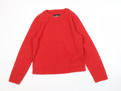 Peter Storm Boys Red Fleece Pullover Sweatshirt, Size 13
