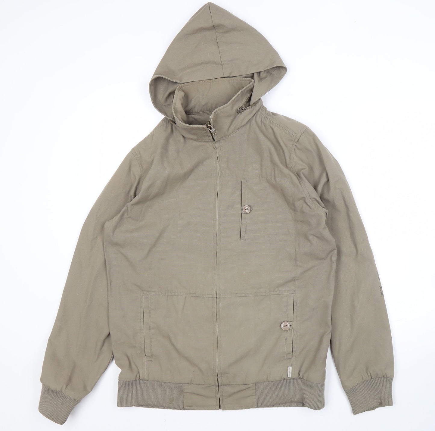 Mens UK Size S ONETrueSaxon Beige Hooded Jacket