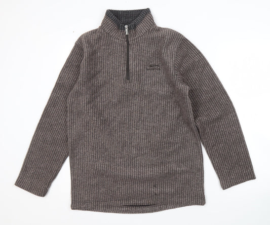 Weird Fish Men's Brown Pullover Sweatshirt S