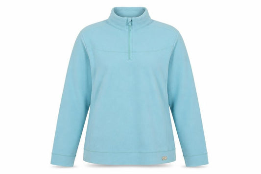 Front view of Champion unisex blue xl sweatshirt zip fleece easy care