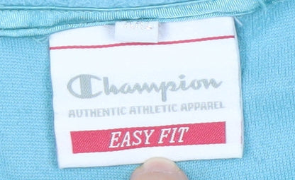 Champion Unisex Blue XL Sweatshirt Zip Fleece Easy Care