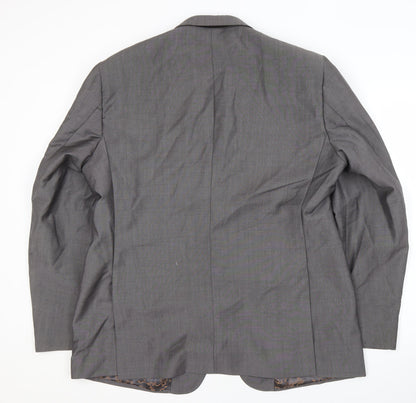 Ted Baker Men's Grey Wool Suit - Size 46R, Formal Jacket