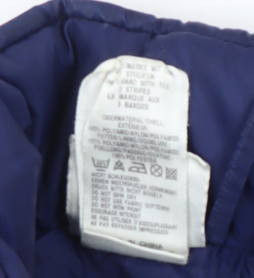 Adidas Men's Blue Windbreaker Jacket - M