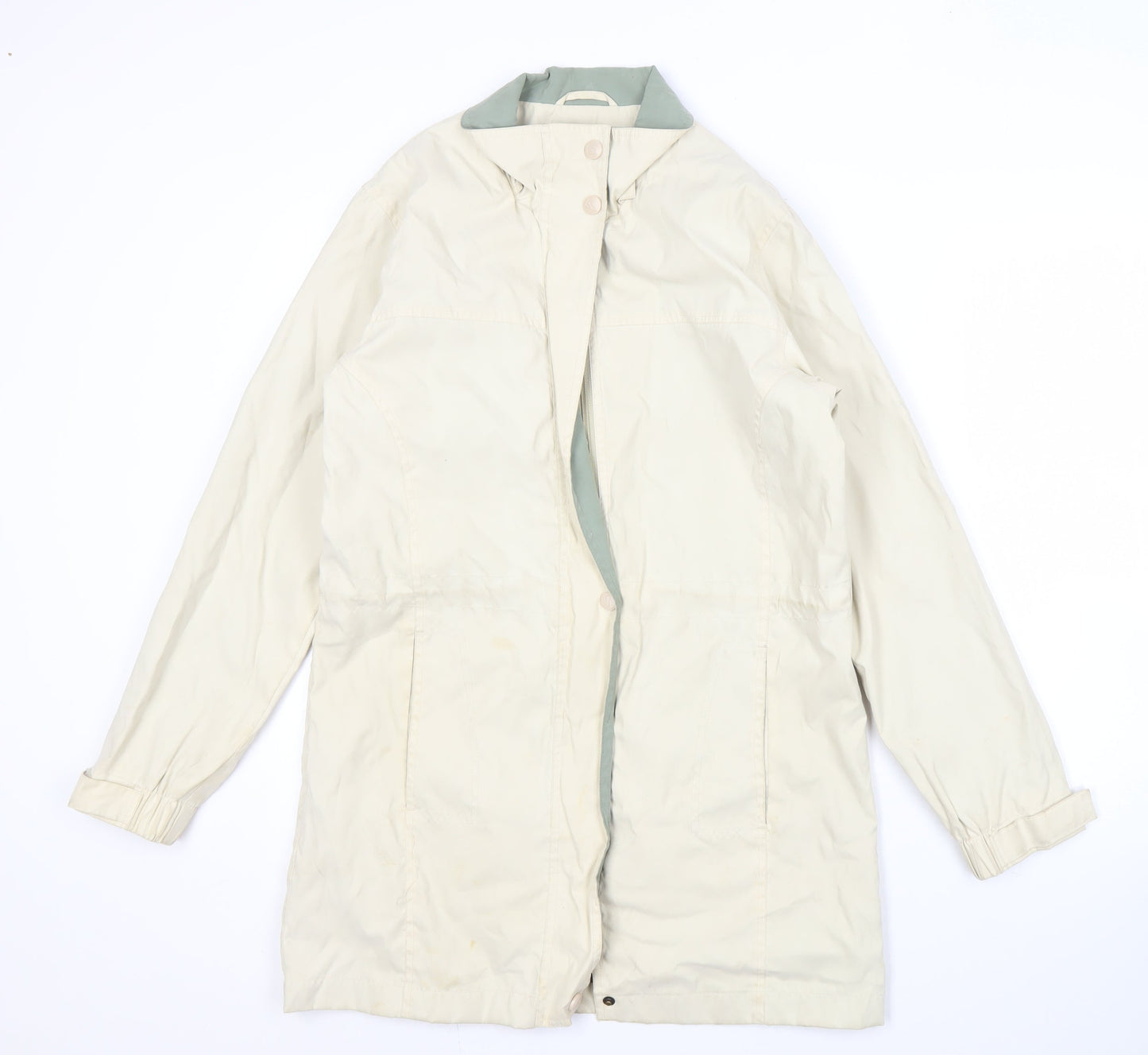 Womens UK Size 10 Hawkshead Beige Basic Coat