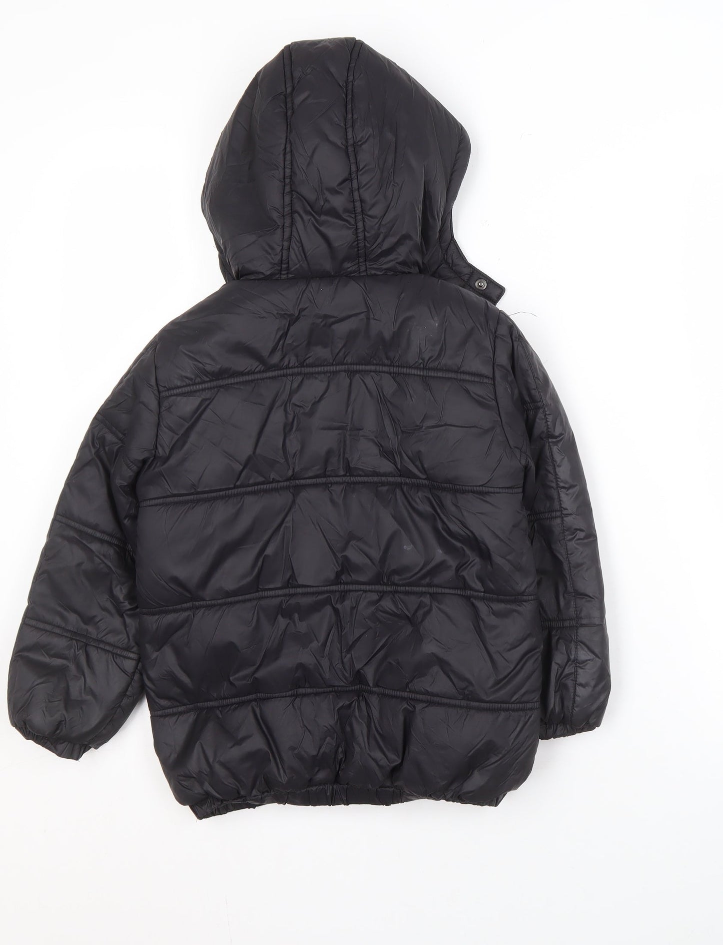 Firetrap Black Boys Puffer Jacket 4-5 Years - Hooded & Lined
